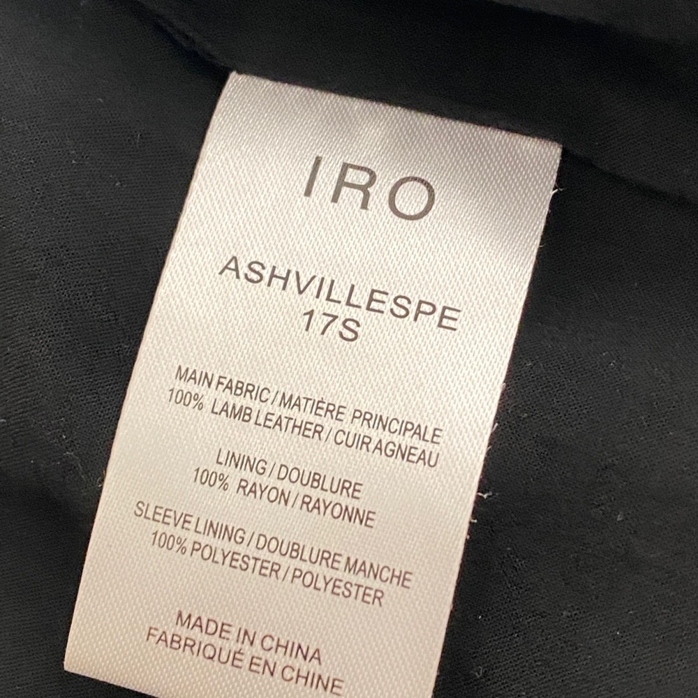 Iro Asheville Lilac Moto Leather Jacket - Picture 11 of 16